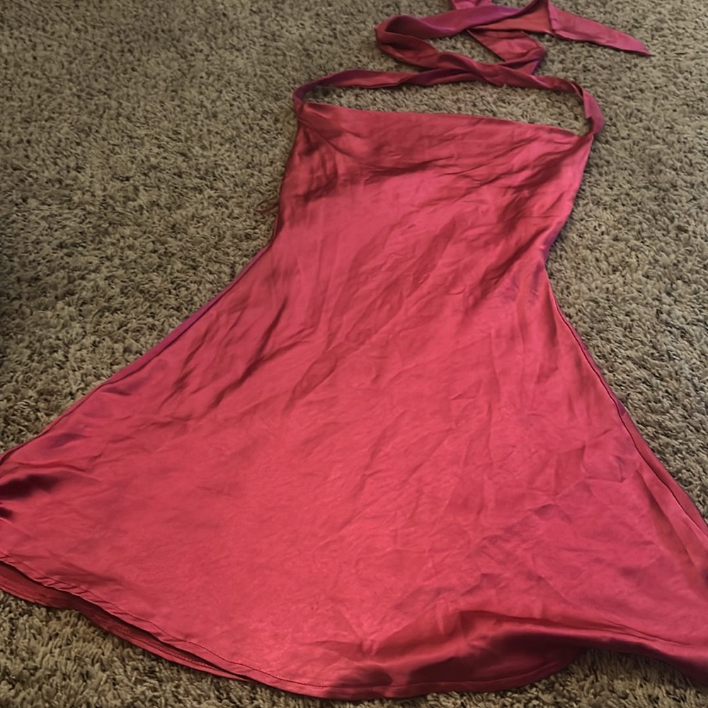 Altar’d state magenta halter dress size small